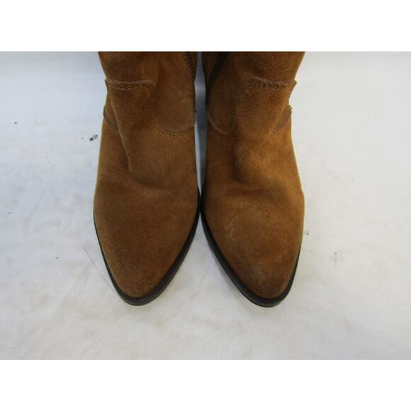 Steve Madden Womens Size 6 M Brown Suede Zip Ankle Fashion Boots Bootie - Picture 6 of 11